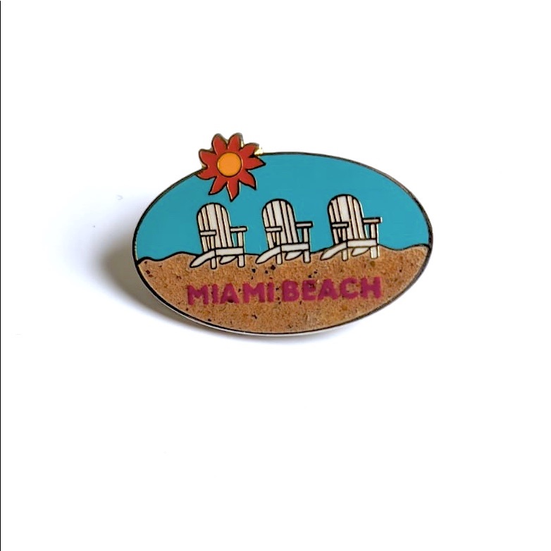Summer Button Pin